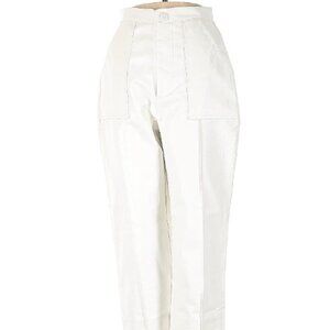 Princess Polly Vegan Leather Pants / White Pleather